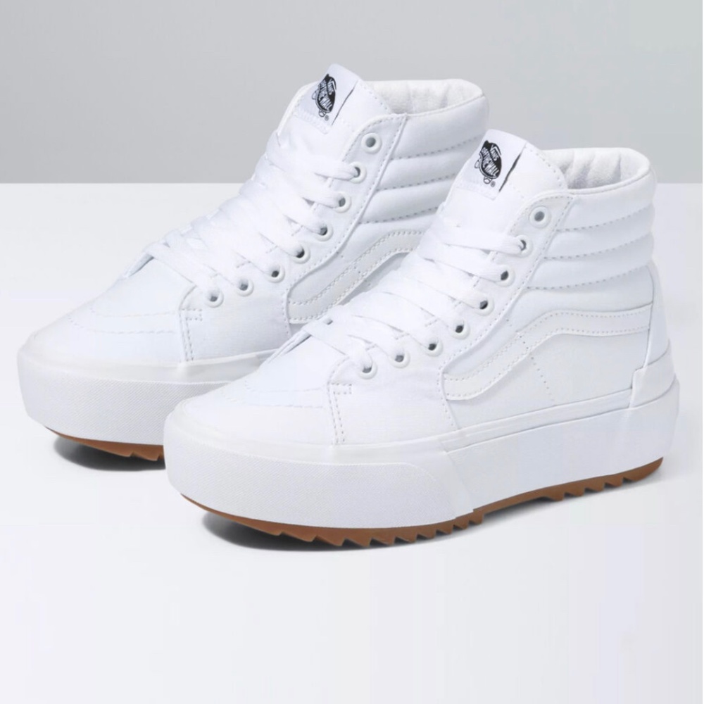 NIB VANS Canvas Sk8-Hi Stacked Womens Shoes Sz 10